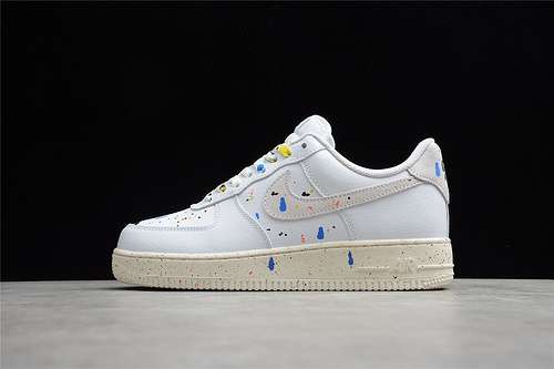 320CZ0339100AIR FORCE 1 LOW 07 LV8 PAINT SPLATTER WHITEWHITEMULTICOLORUNISEX36545