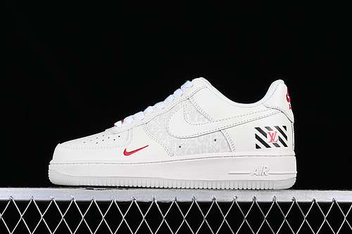 320BS6055825AIR FORCE 1 07 LOW WHITEGREYREDWOMAN3639MAN4045