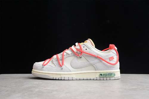 380DJ0950118OW X SB DUNK LOW LOT 33 OF 50 SAILNEUTRAL GREYCHILE REDUNSIEX3645
