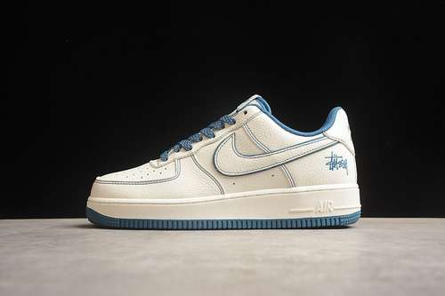 340UN1635333STUSSY AIR FORCE 1 LOW WHITEGREYBLUEWOMAN3639MAN4045