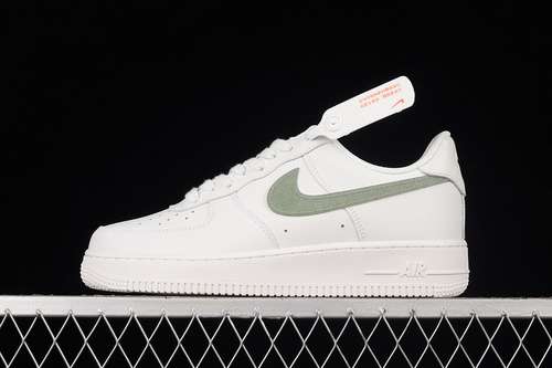 320DD4407101AIR FORCE 1 LOW GLITTER SWOOSH SUMMIT WHITEGREY FOGDUSTY SAGEUNISEX3645