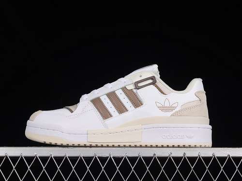 250GW6347FORUM EXHIBIT LOW SHOES CLOUD WHITEBROWNCLOUD WHITEWOMAN3639MAN4045