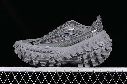 580W2RA63000BALENCIAGA DEFENDER RUBBER PLATFORM SNEAKERS BLACKGREYUNISEX3546