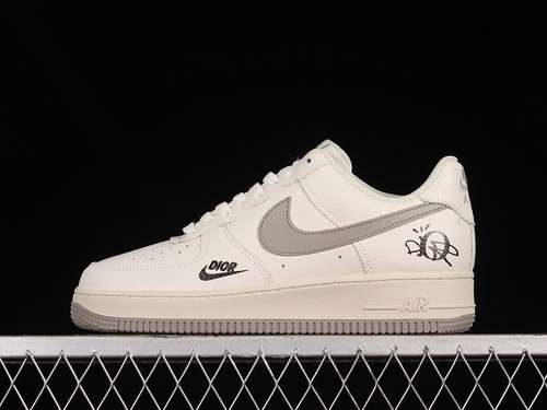 320BS6055203DIOR X AIR FORCE 1 LOW 07 BEIGELIGHT GREYBEIGEWOMAN3639MAN4045