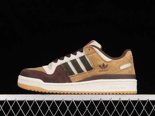 250GW4334FORUM LOW 84 SHOES ALUMINIUMBRANCHBROWNWOMAN3639MAN4045