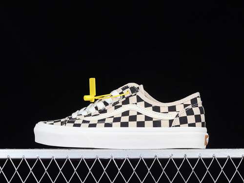 250VN0A54F4705ECO THEORY CHECKERBOARD OLD SKOOL SKATE SHOES BLACKWHITEWOMAN3539