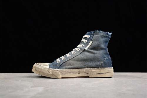 300BALENCIAGA PARIS CASUAL CANVAS SHOES WHITEBLUEWOMAN3539MAN4046