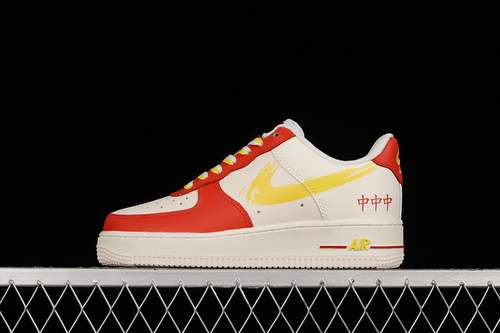 360CW1888601AIR FORCE 1 LOW 07 BEIGEREDGOLDWOMAN3639MAN4045