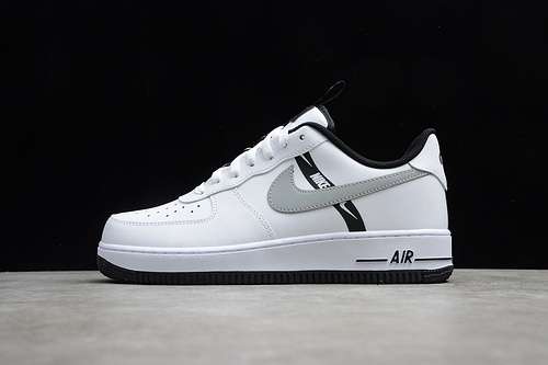 300CT4683100GENUINE LEATHER AIR FORCE 1 LV8 WHITEREFLECT SILVERBLACKWOMAN36394045