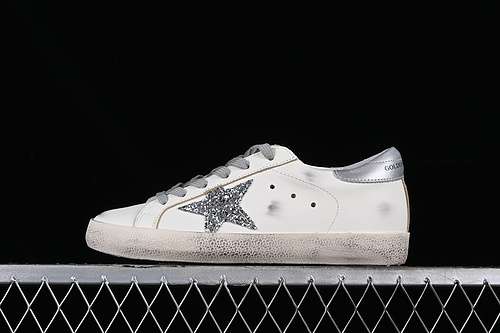460GGDB GOLDEN GOOSE SUPER STAR WHITEGREYSILVERWOMAN3540