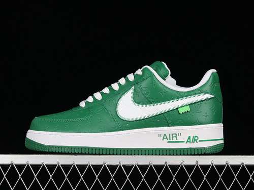 400MS0232LV X AIR FORCE 1 LOW 07 GREENGREENWHITEWOMAN3639MAN4045