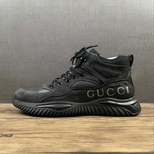 400GUCCI ORIGINAL BOOTS BLACKBLACKBLACKUNISEX3844