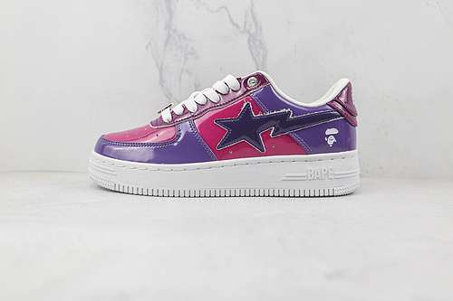 380BAPE STA LOW SNEAKER COMBO PURPLEREDWOMAN3639MAN4045