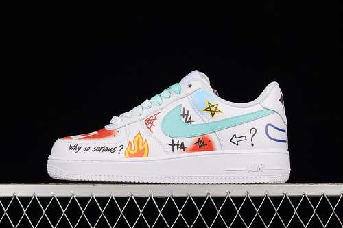 360CW2288111AIR FORCE 1 LOW 07 WHITEMULTICOLORSKY BLUEWOMAN3639MAN4045