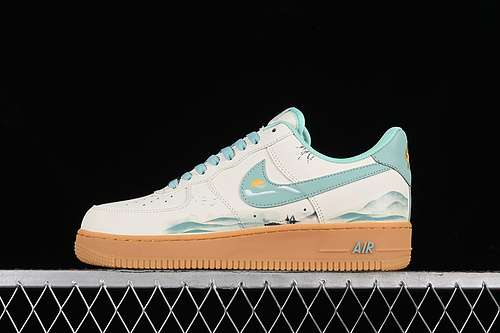 320XC2351550AIR FORCE 1 07 LOW GREEN HILL WHITEGREENGOLDWOMAN3639MAN4045