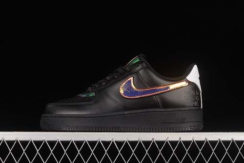 300DC0710101AIR FORCE 1 07 LOW CORE BLACKCORE BLACKWHITEWOMAN3639MAN4045