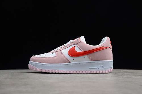 300DD3384600AIR FORCE 1 LOW 07 VALENTINES DAY LOVE LETTER TULIP PINKUNIVERSITY REDWHITE