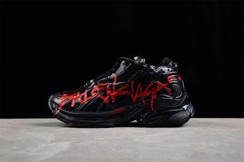 650W3RB10102BALENCIAGA RUNNER KITH FOURCOLOR BLACKBLACKREDWOMAN3539MAN4046