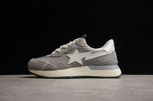 340BAPE ROAD STA EXPRESS RUNNING SHOES LIGHT GREYWHITELIGHT GREYWOMAN3639MAN4045
