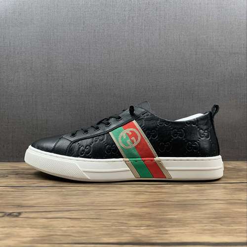 400GUCCI LOW SHOES BLACKGREENREDGOLDMAN3844