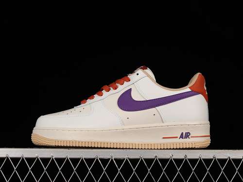 320CW3388205AIR FORCE 1 LOW 07 BEIGEPURPLEORANGEWOMAN3639MAN4045