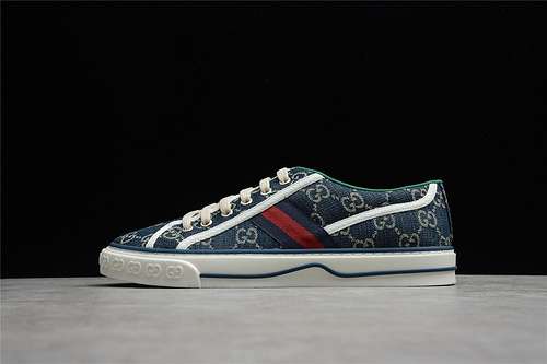 52043194202JPO9064GUCCI TENNIS 1977 PRINT SNEAKER NAVY BLUEWHITEREDUNSIEX3544