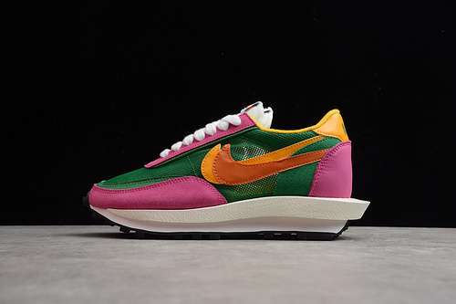 450BV0073301TOP SACAI X LDV WAFFLE PINE GREENCLAY ORANGEDEL SOLUNISEX3646