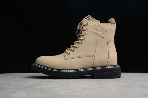 480GUCCI 21SS MARTIN BOOTS SANDSANDBLACKWOMAN3539MAN4044