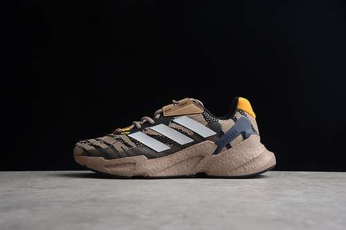 280S23682X9000L4 SHOES BROWNCORE BLACKYELLOWMAN3945