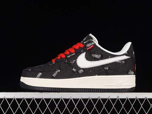 320LE5050011LEVIx27S X AIR FORCE 1 LOW 07 BLACKBLACKBEIGEREDWOMAN3639MAN4045