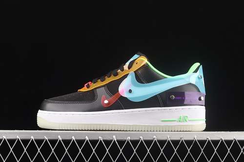 340DO7085011AIR FORCE 1 07 LV8 HAVE A GOOD GAME BLACKWHITEGREENWOMAN3639MAN4045