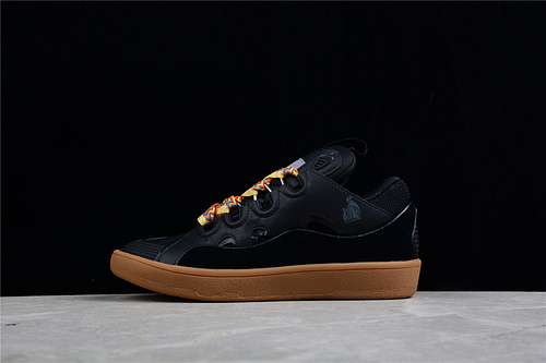 460LANVIN CURB CASUAL SNEAKERS BLACKBLACKMULTICOLORWOMAN3539MAN4045