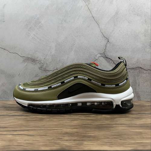 310DC4830300UNDEFEATED X AIR MAX 97 MILITIA GREENORANGE BLAZEWHITEBLACKUNISEX3645