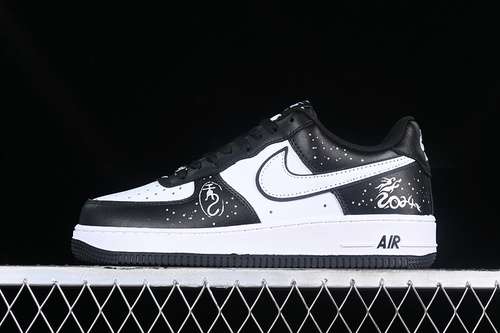 320DV0788001AIR FORCE 1 07 LOW ORACLE BLACKWHITEBLACKWOMAN3639MAN4045