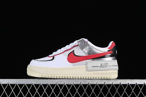 280FN6335100AIR FORCE 1 SHADOW WHITEREDBLACKSILVERWOMAN35540