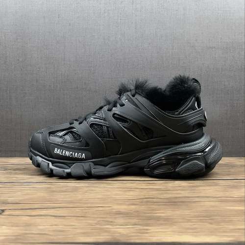 580BALENCIAGA TRACK SNEAKERS BLACKBLACKWHITEWOMAN3539MAN4046