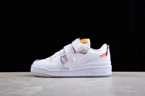 320GY2416FORUM 84 LOW SHOES CLOUD WHITECLOUD WHITEMULTICOLORWOMAN3639MAN4045