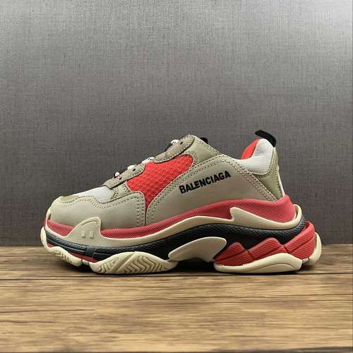 470BALENCIAGA TRIPLE S SNEAKERS GREYREDBEIGEBLACKWOMAN3539MAN4046