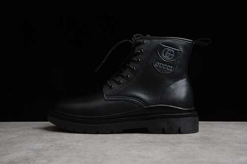 400GUCCI MARTIN BOOTS BLACKBLACKBLACKMAN3844