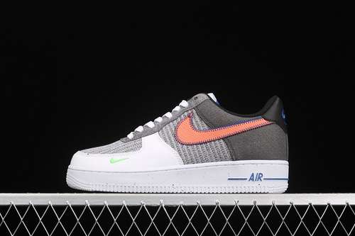 360CU5625122AIR FORCE 1 LOW RECYCLED JERSEYS PACK GREYWHITESPORT REDELECTRIC GREEN