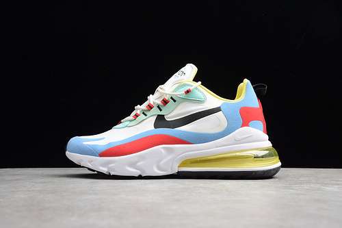 AT6174002AIR MAX 270 REACT BAUHAUS WHITEBLACKLIGHT BLUEREDYELLOW