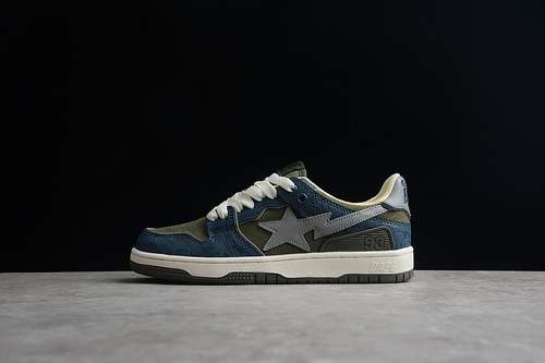 480BAPE STA TO LOW NAVY BLUEDARK GREENWHITEWOMAN3639MAN4045