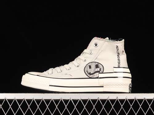 260A00730CCHUCK TAYLOR ALLSTAR 70S HI HACKED HEEL HIGH TEAR AWAY LIGHT BONEBLACK