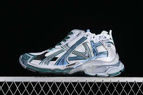540W3RMU9034BALENCIAGA RUNNER KITH FOURCOLOR 70 SILVERGREENBLUEWHITEUNISEX3546
