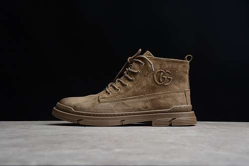 450GUCCI MARTIN BOOTS BROWNBROWNBROWNMAN3844