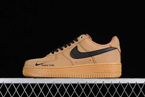 320FZ7372200AIR FORCE 1 07 LOW BLACKWHEATWOMAN3639MAN4045