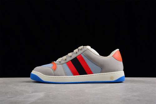 520GUCCI ACE EMBROIDERED LOWTOP GREYMULTICOLORMAN4045