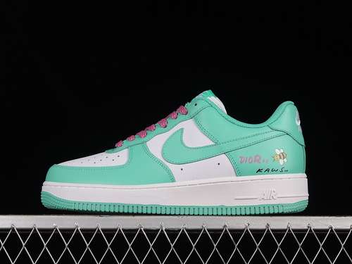 340BS8871104AIR FORCE 1 LOW 07 TIFFANY GREENWHITEPINKWOMAN3639MAN4045