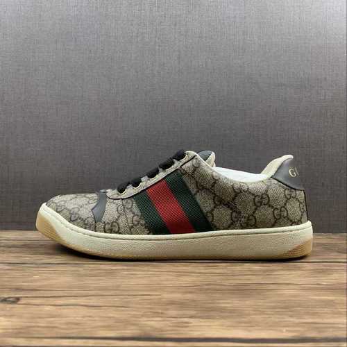 500GUCCI DISTRESSED LEATHER SNEAKERMAN3944