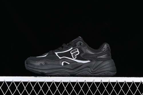 250T12M231117FBKFILA FUSION NON SLIP WEAR RESISTANT BREATHABLE CASUAL SHOES BLACKWHITE